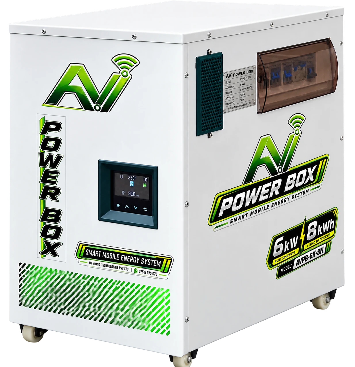 AV POWER BOX 6 kW 8 kWh NMC Smart Mobile Energy System